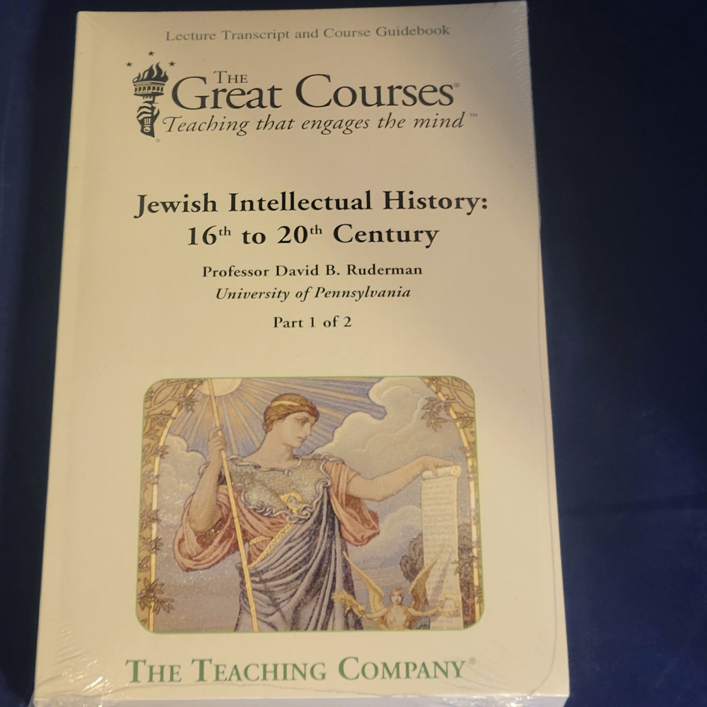 Great Courses Teaching Co TRANSCRIPTS:  JEWISH  INTELLECTUAL HISTORY books only